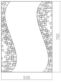 Mixline Зеркало Шарм Пиксели 53.5 – фотография-2